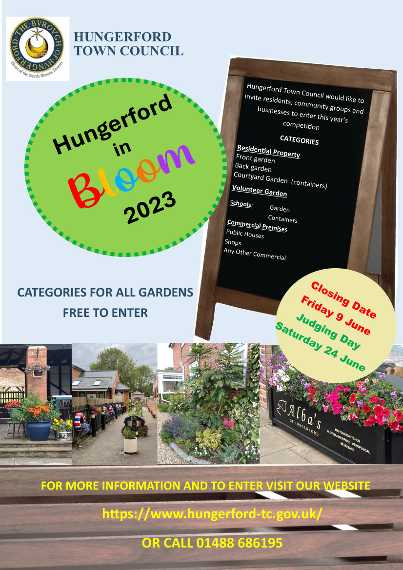 Hungerford in Bloom 2023 poster